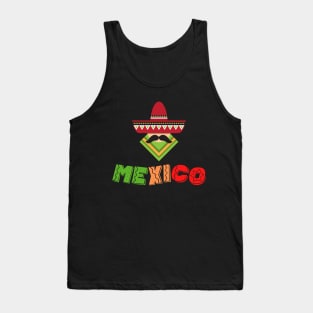 Mexico and Mexican in sobrero Tank Top